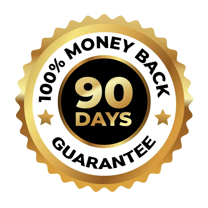 Audifort 90-day money-back guarantee seal